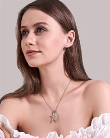 img 3 attached to 🙏 14K Gold Plated Virgin Mary Cross Pendant Necklace – Catholic Christian Jesus Cross Chain Jewelry for Women and Teen Girls