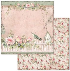 img 1 attached to 🌹 Stamperia Intl. House Rose Paper Pad 12x12 10pk - Multicoloured, 30.5×30.5 (12"x12")