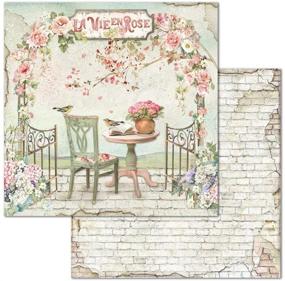 img 2 attached to 🌹 Stamperia Intl. House Rose Paper Pad 12x12 10pk - Multicoloured, 30.5×30.5 (12"x12")