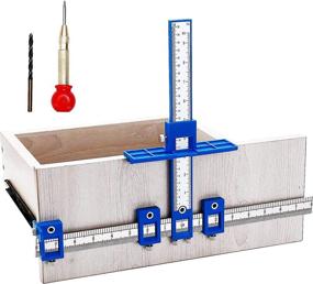 img 4 attached to 🔧 Cabinet Hardware Jig Set - CARACC, Professional Woodworking Drill Guide for Fast & Accurate Installation of Cabinet Handles, Drawer Knobs, and Pulls