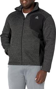 img 2 attached to Reebok Outerwear Jacket Athletic Glacier Men's Clothing in Active