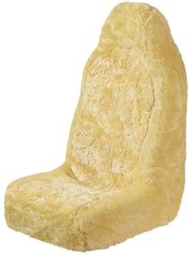 img 1 attached to 🚗 Enhance Your Driving Experience with Kraco 5039162 Sheepskin Bucket Seatcover in Champagne
