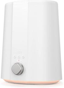 img 4 attached to 🌬️ Quiet Ultrasonic Air Humidifiers for Baby, 2.5L Cute Cool Mist Humidifier - 28dB Noise Level, Night Light, 4 Timing, Auto Shut-Off, 30H Humidifying - Ideal for Babies and Plants (White)