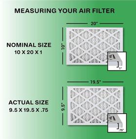 img 3 attached to 🌬️ Enhance Air Quality with FilterBuy 10X20X1 Pleated Furnace Filters