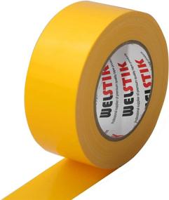 img 4 attached to WELSTIK Waterproof Duct Tape – Professional Grade Duct Cloth Fabric for Photographers, Repairs, DIY Crafts – Indoor Outdoor Use | 2 Inch X 45 Yards – Vibrant Yellow