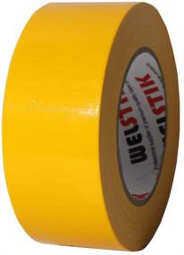 img 3 attached to WELSTIK Waterproof Duct Tape – Professional Grade Duct Cloth Fabric for Photographers, Repairs, DIY Crafts – Indoor Outdoor Use | 2 Inch X 45 Yards – Vibrant Yellow