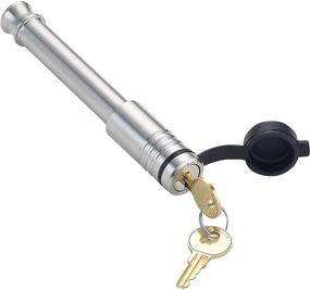 img 4 attached to 🔒Gen-Y 61072 Замок прицепной сцепки - подходит для приемников 2” и 2.5”, с замком прицепной сцепки, штифтом для восприятия и другими - Класс III, IV, V - 5/8” x 3-1/8” Нержавеющая сталь с пластиковой крышкой