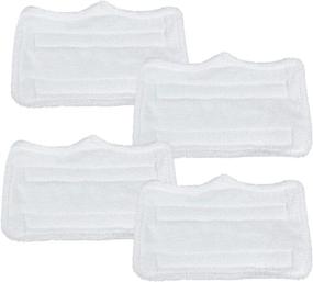 img 4 attached to Affordable set of 4 Replacement Microfiber Pads for Shark Steam Mop S3251 SE200