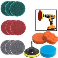 revolutionize pool tile cleaning with drill power scrubber brush kit - 13-piece cordless drill cleaner for effortless cleaning - includes scouring pads & sponge logo