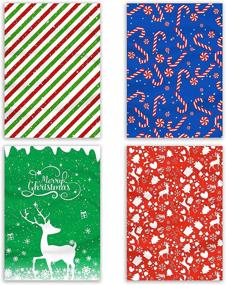 img 3 attached to 🎁 KWOYOS Christmas Large Bag Jumbo Gift Bags: Plastic Extra Large Bags for Large Gifts, Toys, and Goodie Supplies - 4-Pack with Name Cards and Ties (54.3"x36.2")