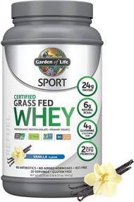 img 4 attached to 💪 Garden of Life Sport Certified Grass Fed Clean Whey Protein Isolate: Vanilla Flavor - 22.57 Oz - Top Choice for Fitness Enthusiasts and Athletes