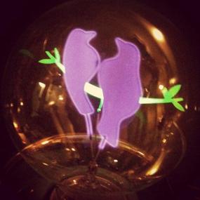 img 1 attached to 🕊️ Dazzle Your Space with DarkSteve's Bird Couple Decorative Edison Light Bulb - Vintage Style, G80 Size, E26 Base, Non-Dimmable (3w/110v)
