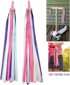 img 1 attached to 🎀 Platt Girls Streamer Tassels in Vibrant Pink and Purple Shades