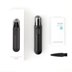 img 4 attached to 🪒 Dr.Pedi Water Resistant Nose Hair Trimmer for Men and Women - Clipper and Ear Hair Trimmer, Black (01-0040)