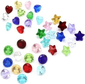 img 1 attached to 💎 144-Piece 5mm Crystal Birthstone Charms Set: Heart, Star, Round Shapes for Floating Bracelets, Living Memory Lockets, DIY Pendant Necklace - Jewelry Accessories for Craft Projects