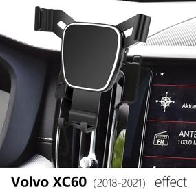 img 3 attached to 📱 Best LUNQIN Car Phone Holder for 2018-2021 Volvo XC60: Stylish Auto Accessory with Navigation Bracket and Interior Decoration – Mobile Cell Phone Mount