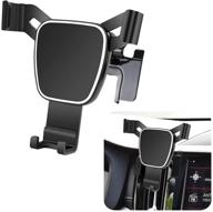 📱 best lunqin car phone holder for 2018-2021 volvo xc60: stylish auto accessory with navigation bracket and interior decoration – mobile cell phone mount logo