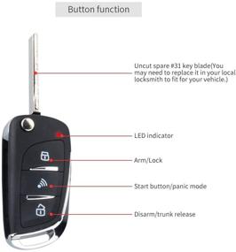 img 3 attached to 🚗 EASYGUARD EC003N-V Система сигнализации автомобиля с PKE пассивным бесключевым доступом, дистанционным пуском/остановкой двигателя и бесключевой системой - DC12V