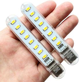 img 1 attached to VOKARO USB Light, Camping LED Light for Power Bank, PC, Laptop (Pack of 8) - Yellow