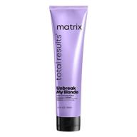 💇 matrix unbreak my blonde reviving leave-in treatment: укрепление, смягчение и блеск поврежденным, осветленным и обработанным волосам. логотип