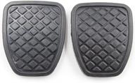 koauto 2pcs brake & clutch pedal pad rubber cover for subaru forester mt 36015ga111: enhance performance & comfort with precise fit logo