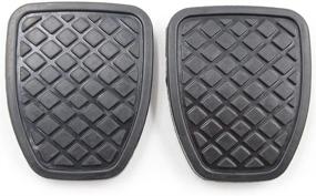 img 3 attached to KOAUTO 2Pcs Brake & Clutch Pedal Pad Rubber Cover for Subaru Forester MT 36015GA111: Enhance Performance & Comfort with Precise Fit