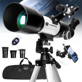 img 4 attached to 🔭 70mm Aperture Telescope for Kids & Adults: Powerful Astronomy Tool for Stargazing Beginners with Smartphone Adapter & Wireless Remote