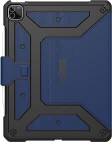 img 3 attached to 📱 URBAN ARMOR GEAR UAG iPad Pro 12.9-inch (5th Gen, 2021) Case – Metropolis Rugged Heavy Duty Protective Cover with Pencil Holder, Cobalt