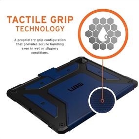 img 1 attached to 📱 URBAN ARMOR GEAR UAG iPad Pro 12.9-inch (5th Gen, 2021) Case – Metropolis Rugged Heavy Duty Protective Cover with Pencil Holder, Cobalt