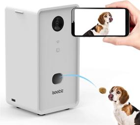 img 4 attached to 📸 Iseebiz Smart Pet Camera: Wireless Treat Dispenser, WiFi Pet Monitor, 2 Way Audio, Live Video & Remote Tossing for Dogs and Cats