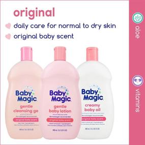 img 2 attached to 👶 Baby Magic Original Baby Scent Gentle Baby Lotion 16.5 oz.: Nourish and Soothe Your Baby's Skin