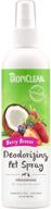 🌿 tropiclean deodorizing sprays for pets - made in usa: effectively break down odors & deodorize dogs and cats - paraben free & dye free logo
