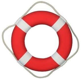 img 1 attached to Hampton Nautical Decorative Vibrant Red Lifering with White Bands: 15 inches of Coastal Elegance
