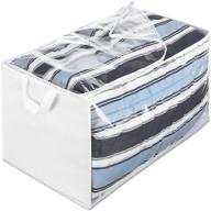 🛍️ spacious and secure: whitmor jumbo storage bag with zippered closure логотип