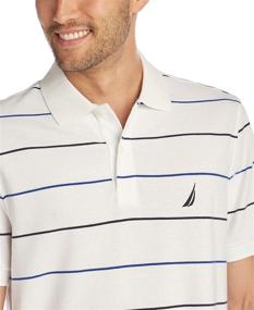 img 1 attached to 👕 Nautica Classic Sleeve Cotton Stripe Men's Clothing: Timeless Style for the Modern Gentleman
