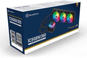 img 3 attached to Серебристый камень IceGem 360 мм ARGB жидкостный универсальный кулер с 3 вентиляторами 120 мм, совместимы с Threadripper TR4 | SST-IG360-ARGB