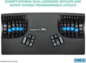 img 1 attached to 👍 Enhanced Kinesis Advantage2 Ergonomic Keyboard for Dvorak Typists - KB600QD