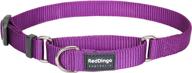 🐶 premium red dingo classic martingale dog collar - small size in vibrant purple logo