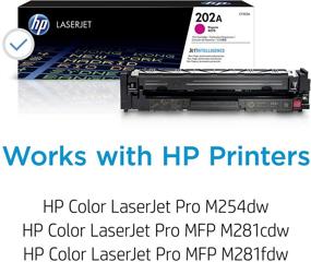 img 3 attached to 🖨️ HP 202A Magenta Toner Cartridge Compatible with HP LaserJet Pro M254, M281cdw, M281dw, M281fdw