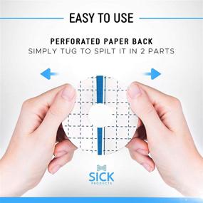 img 2 attached to 🩹 Sick Products Adhesive Patch 25 Pack: Waterproof Pre-Cut CGM Patches for Long Fixation & Protection Compatible with Libre, Guardian, Dexcom G6/G5/G4, Enlite