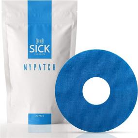 img 4 attached to 🩹 Sick Products Adhesive Patch 25 Pack: Waterproof Pre-Cut CGM Patches for Long Fixation & Protection Compatible with Libre, Guardian, Dexcom G6/G5/G4, Enlite