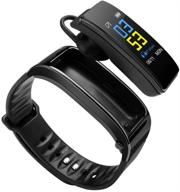 📱 y3 plus talk band 0.96 цветной экран bluetooth-гарнитура smart-браслет handsfree smart watch fitness гарнитура наушников для android ios - черный | 2 в 1 логотип