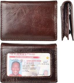 img 2 attached to 👜 Genuine Leather Bifold Pocket Wallet: Must-Have Men's Accessories for Wallets, Card Cases & Money Organizers