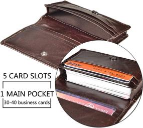 img 3 attached to 👜 Genuine Leather Bifold Pocket Wallet: Must-Have Men's Accessories for Wallets, Card Cases & Money Organizers