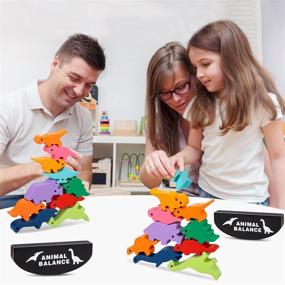 img 2 attached to 🦖 HahaGift Stacking Dinosaur Children's Christmas Toy - Perfect Holiday Gift for Kids