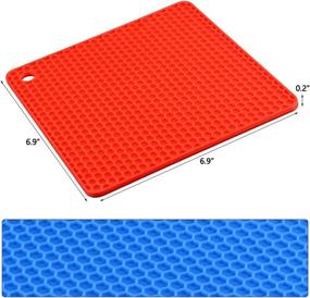 img 3 attached to Flexible Silicone Pot Holder Trivet 🔥 Mats for Safe and Easy Kitchen Cooking