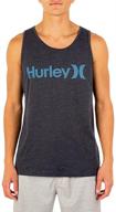 hurley men's shirts in graphic black heather noise clothing logo