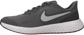 img 3 attached to 🏃 Nike Revolution Running Metallic Silver Black Girls' Athletic Shoes: Supreme Comfort and Style!