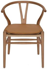 img 1 attached to 🪑 Повысьте свой комфорт с подушкой VODUR Wishbone Chair: качественные подушки из полиуретана для стула Hans Wegner CH24 Y (коричневый) - Сиденья