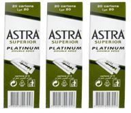 astra platinum double safety blades - enhanced shave & hair removal for men logo